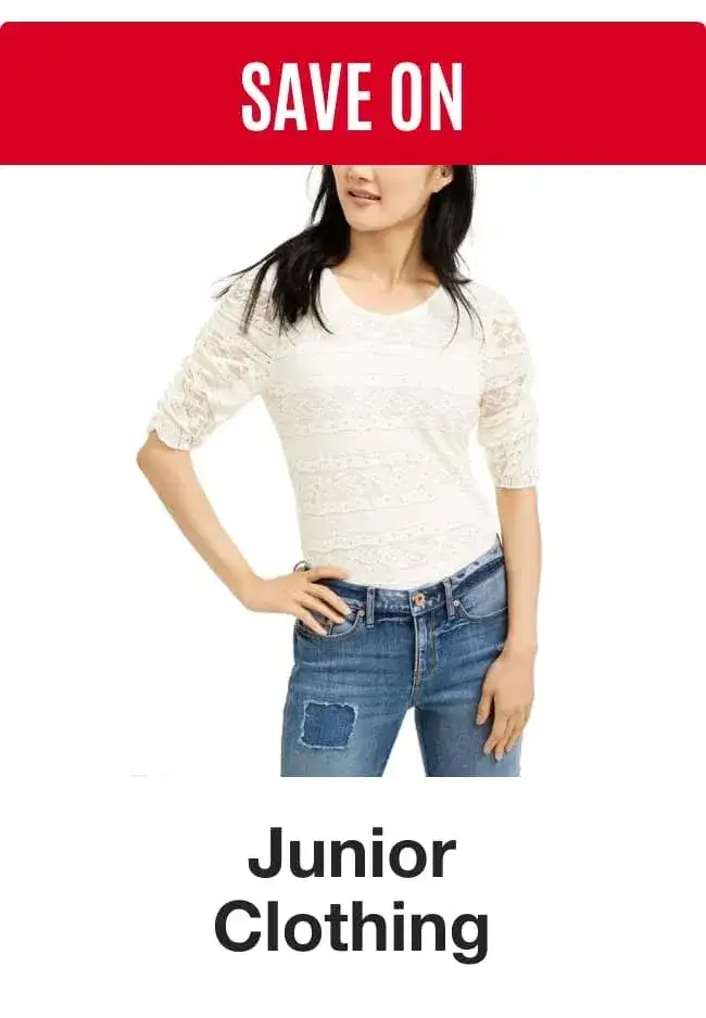 Save on Junior's Clothing