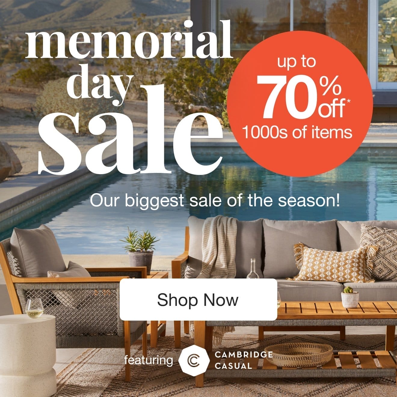 Memorial Day Sale — Shop Now!