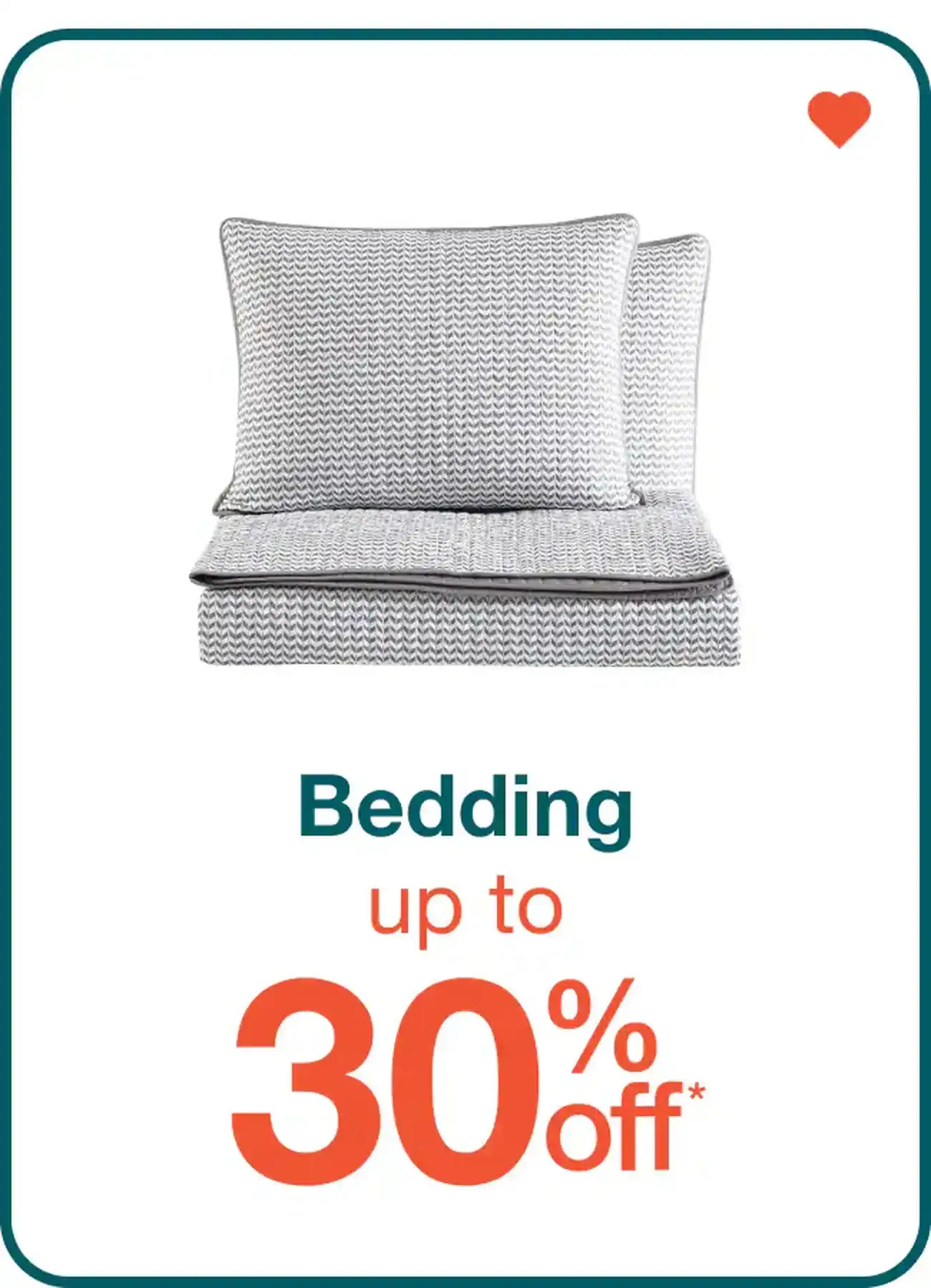 Up to 30% Off Bedding