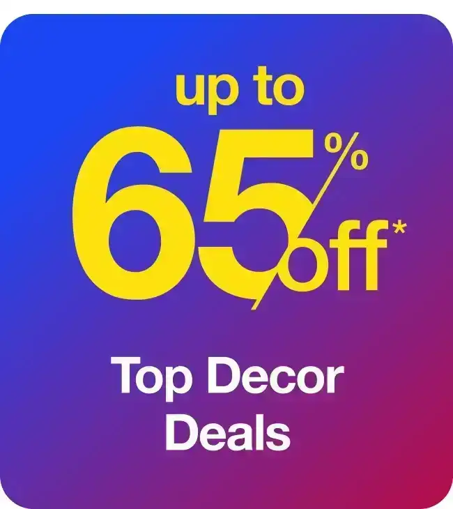 Up to 65% Home Decor