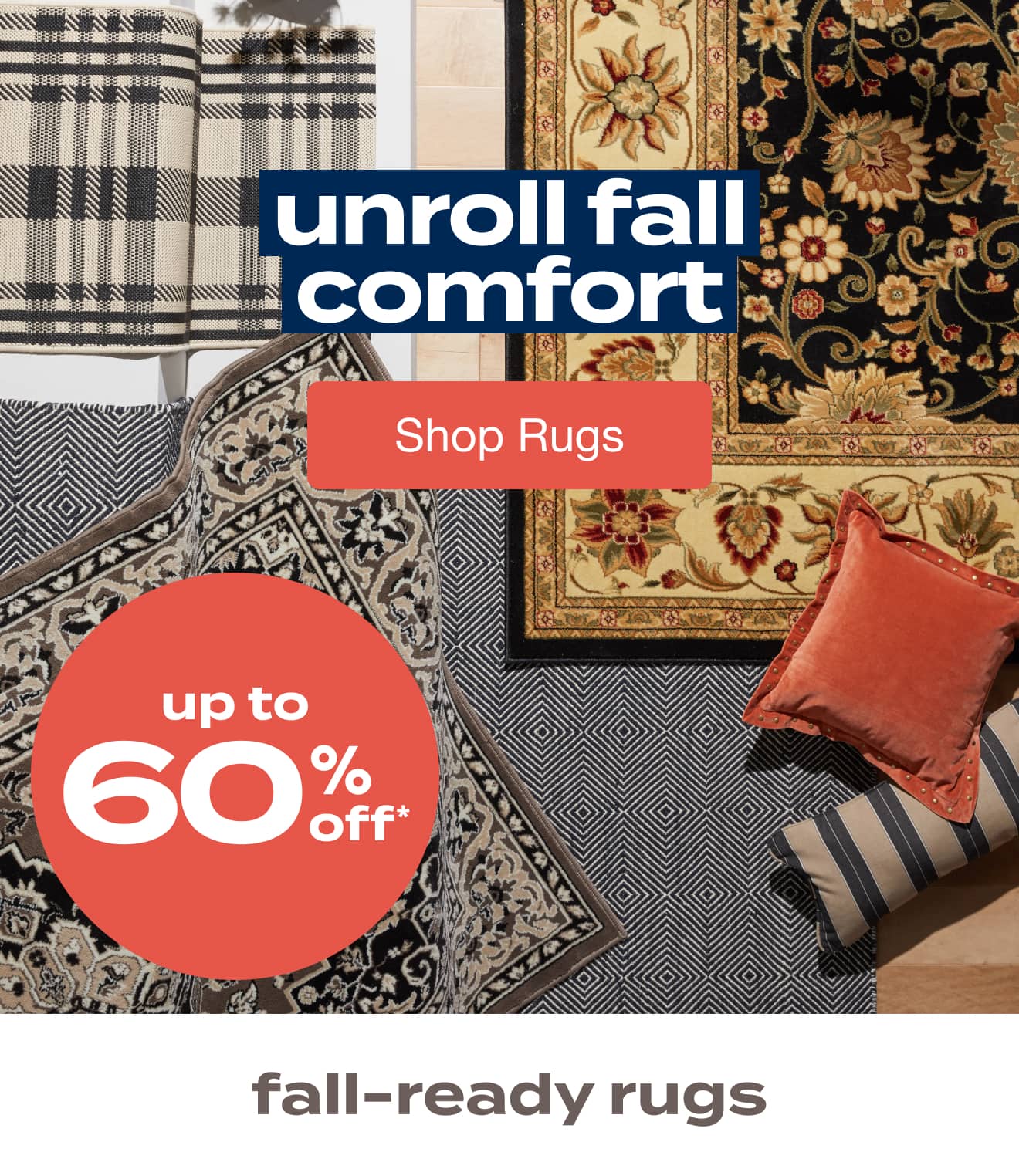 Up to 60% Off Rugs