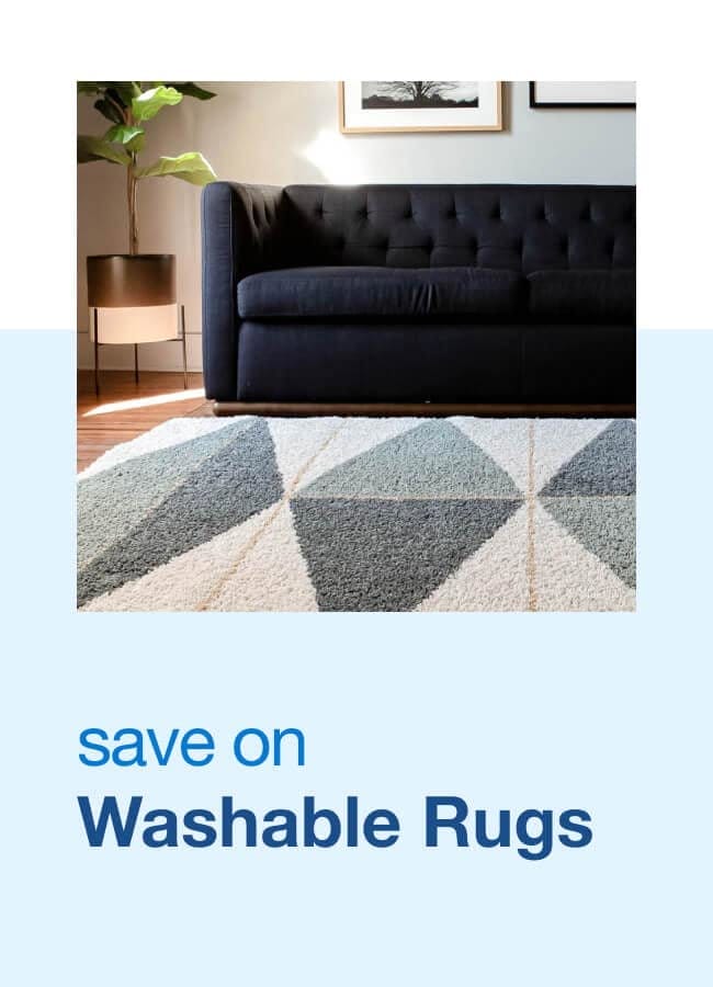 Save on Washable Rugs