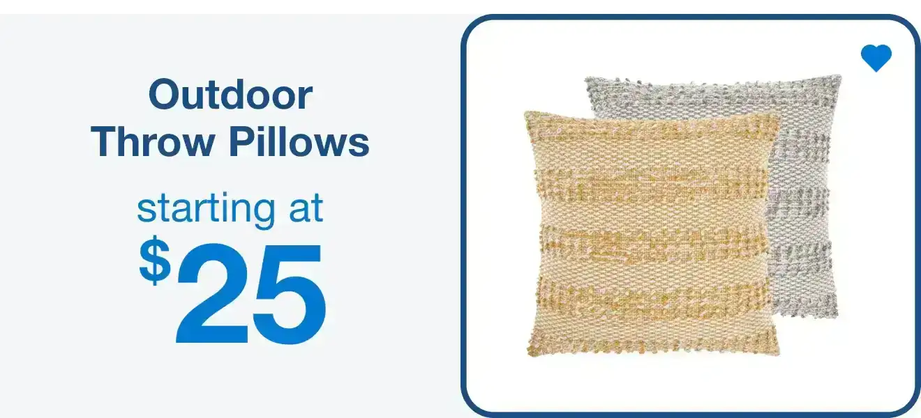 Outdoor Throw Pillows Up to 25% Off — Shop Now!