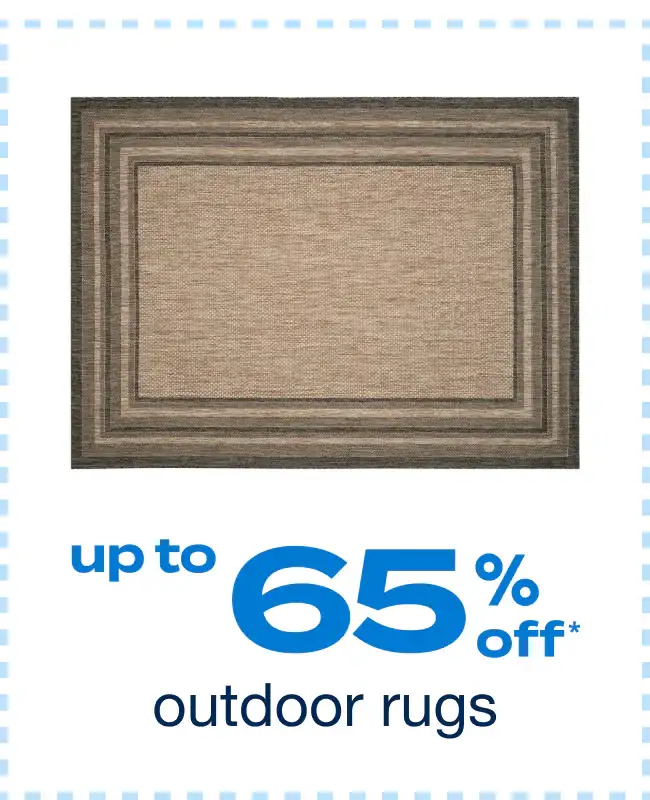 Up to 65% off Outdoor Rugs