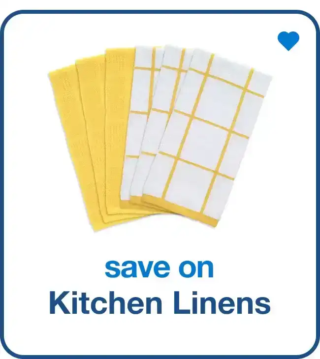 Save on Kitchen Linens