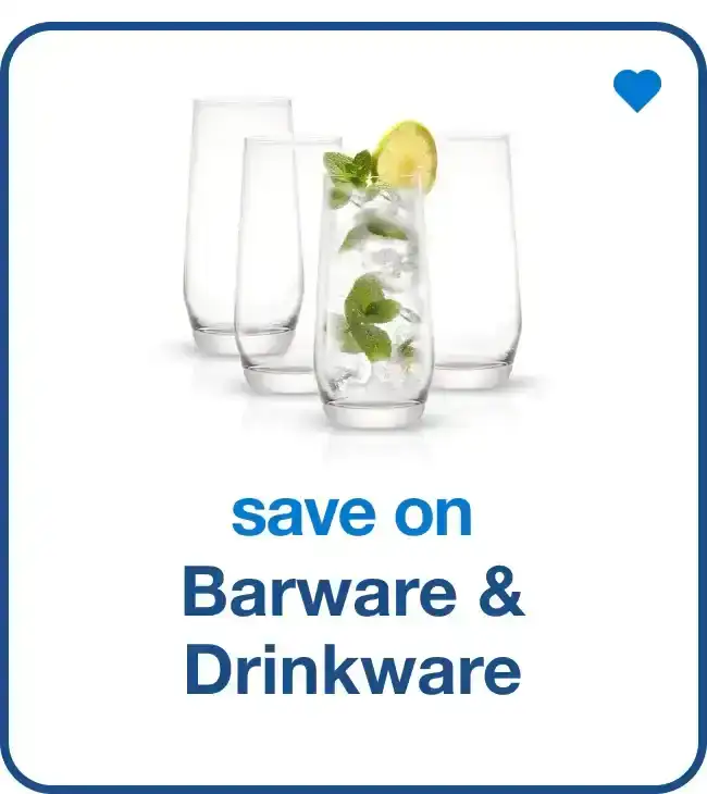 Save on Barware & Drinkware