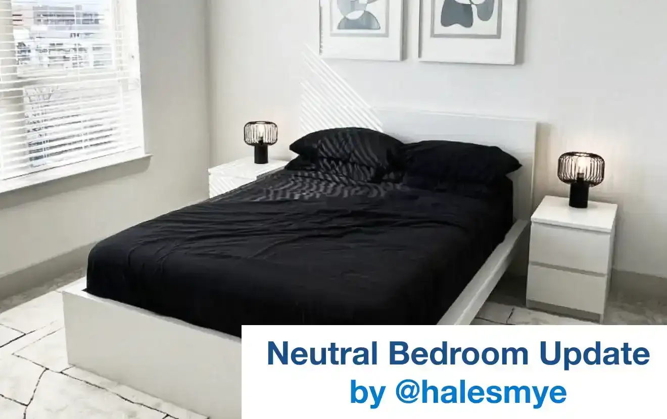 neutral bedroom update