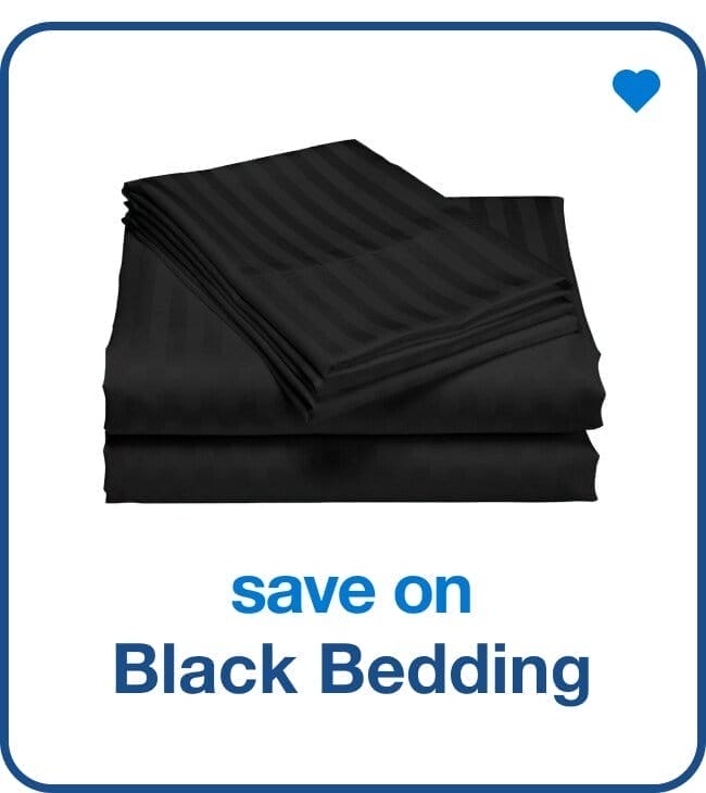 save on black bedding