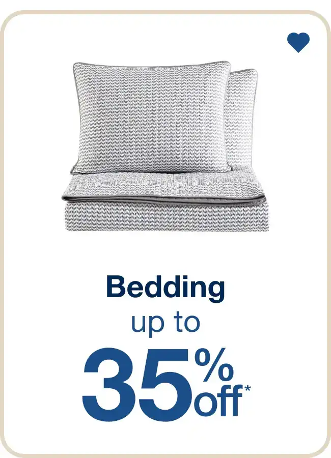 Up to 35% Off Bedding - Shop Now!