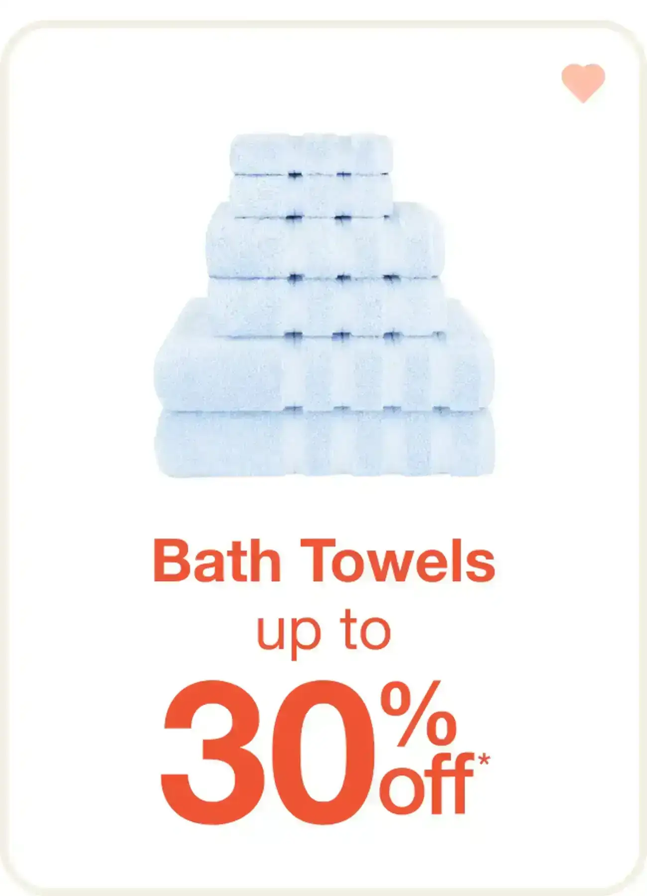 Up to 30% Off Bath Towels