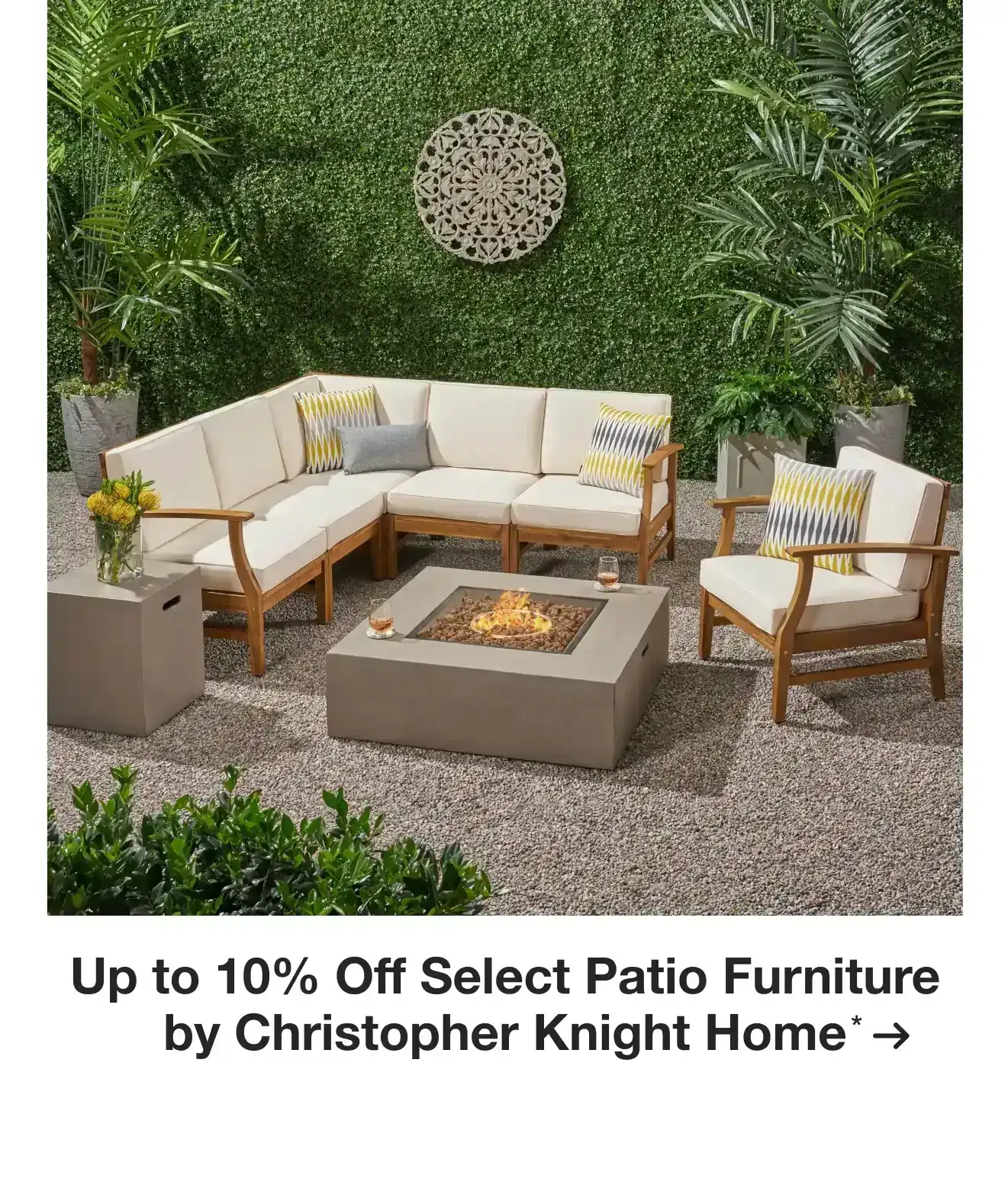 Up to 10% Off Select Patio Furniture by Christopher Knight Home*