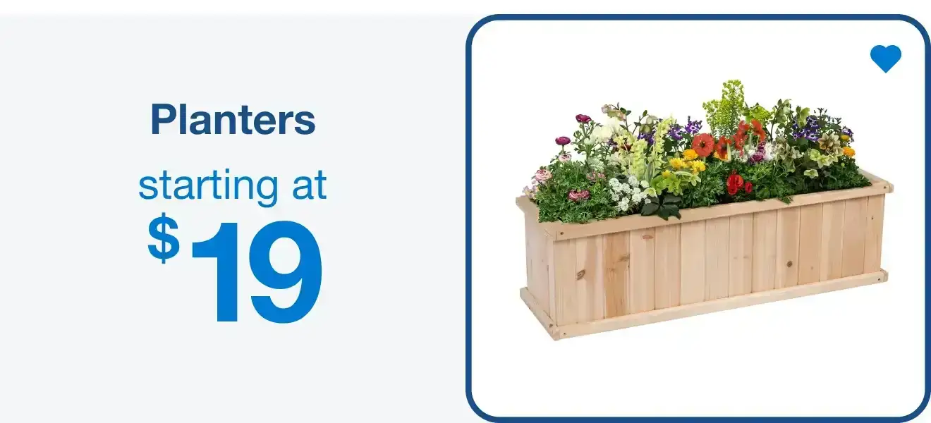 Planters Starting at \\$19 — Shop Now!