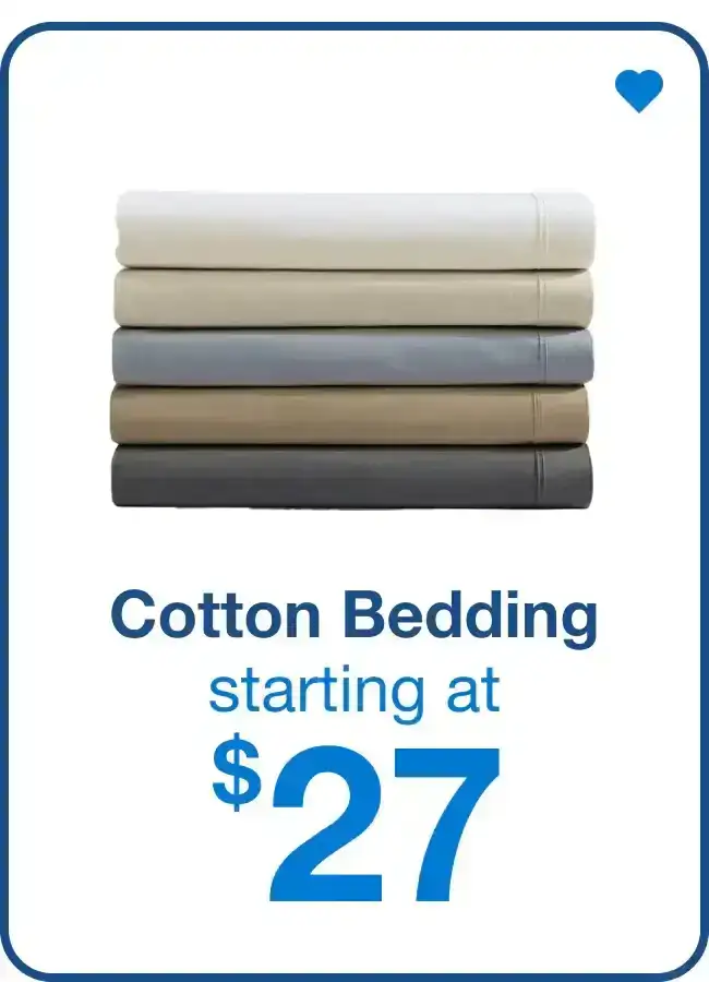 Cotton Bedding - Shop Now!
