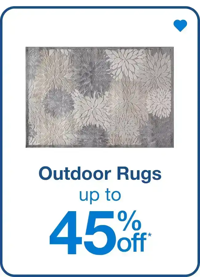 Outdoor Rugs Up to 45% Off — Shop Now!