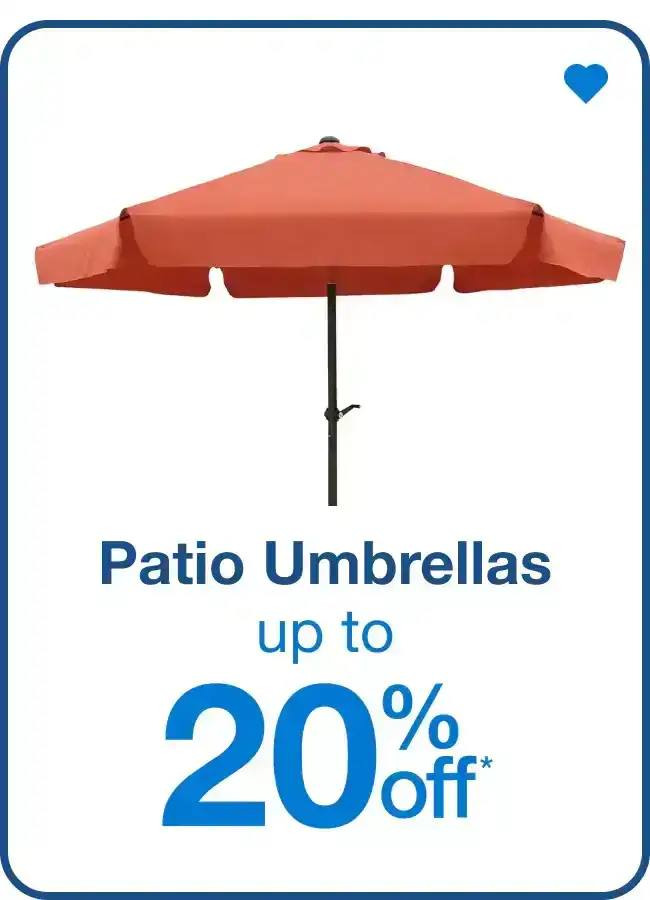 Patio Umbrellas Up to 20% Off — Shop Now!