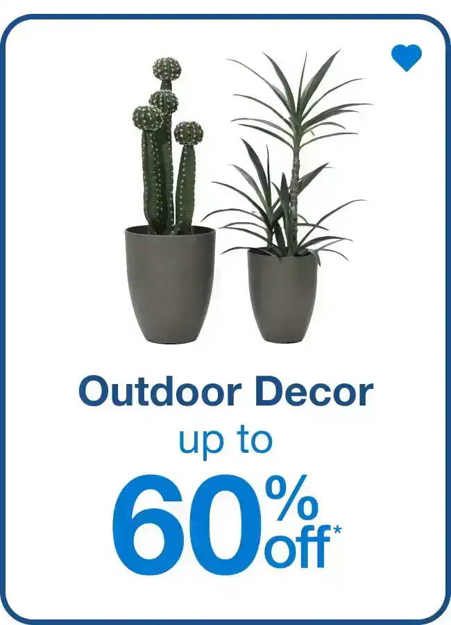 Save on outdoor décor