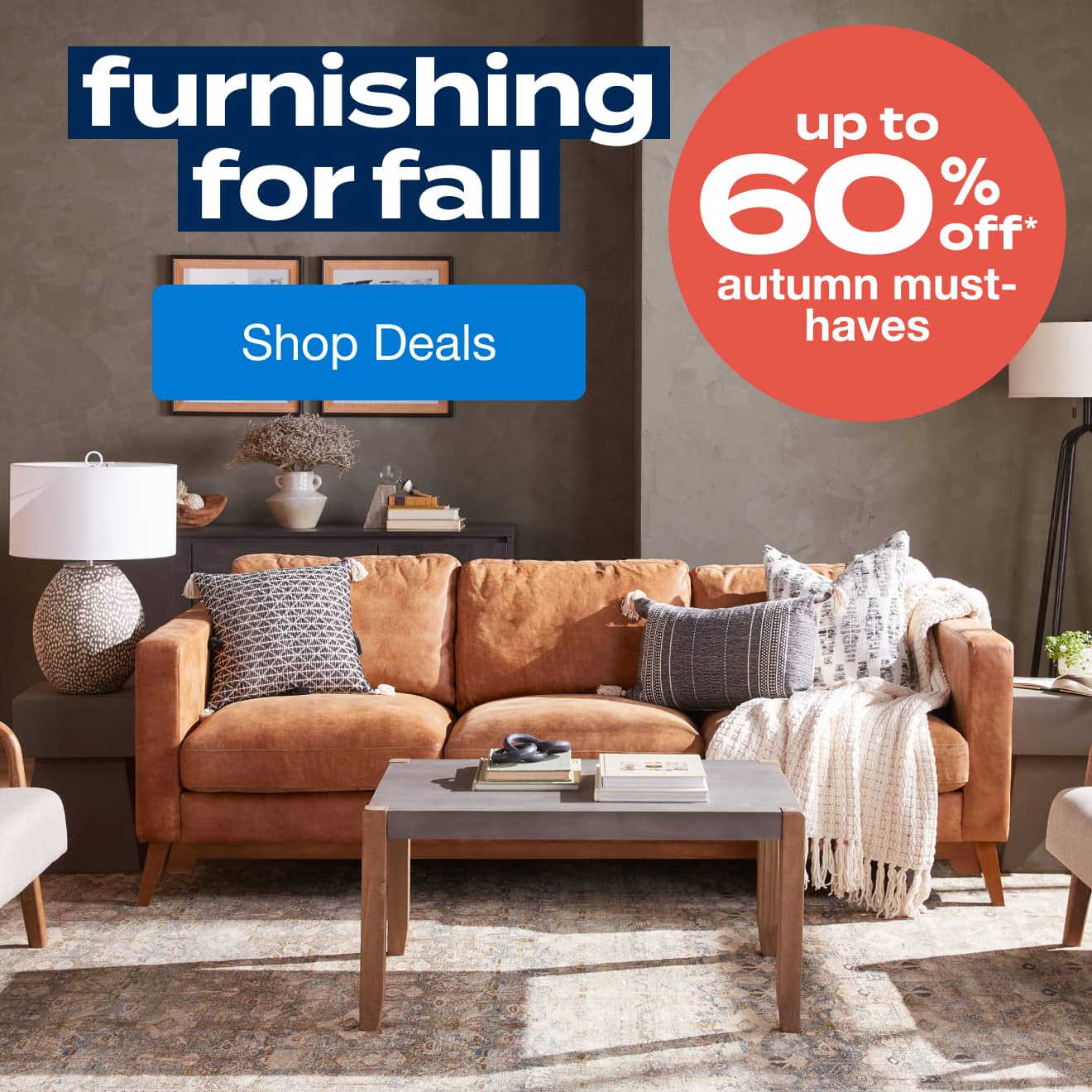 Up to 60% off Furniture 