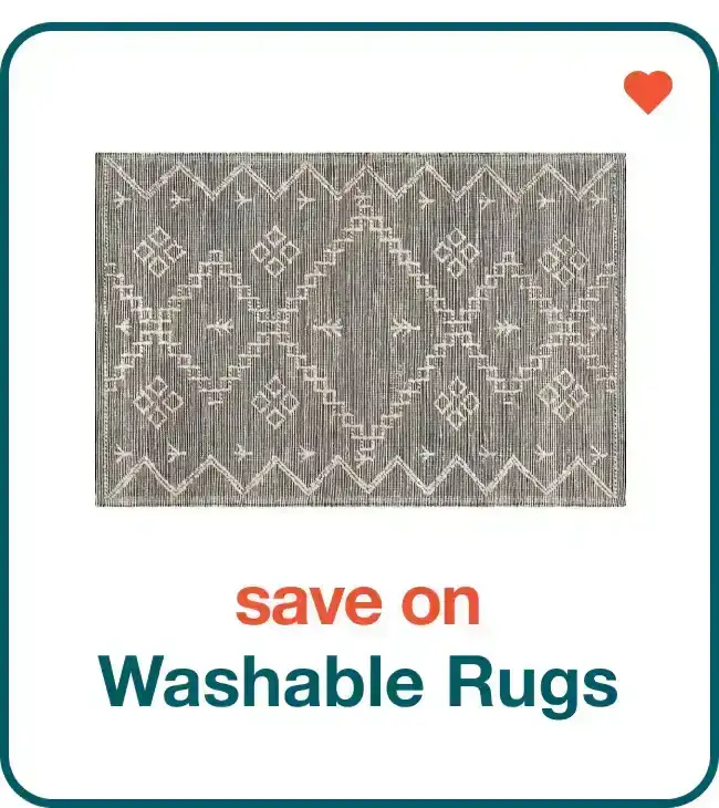 save on washable rugs