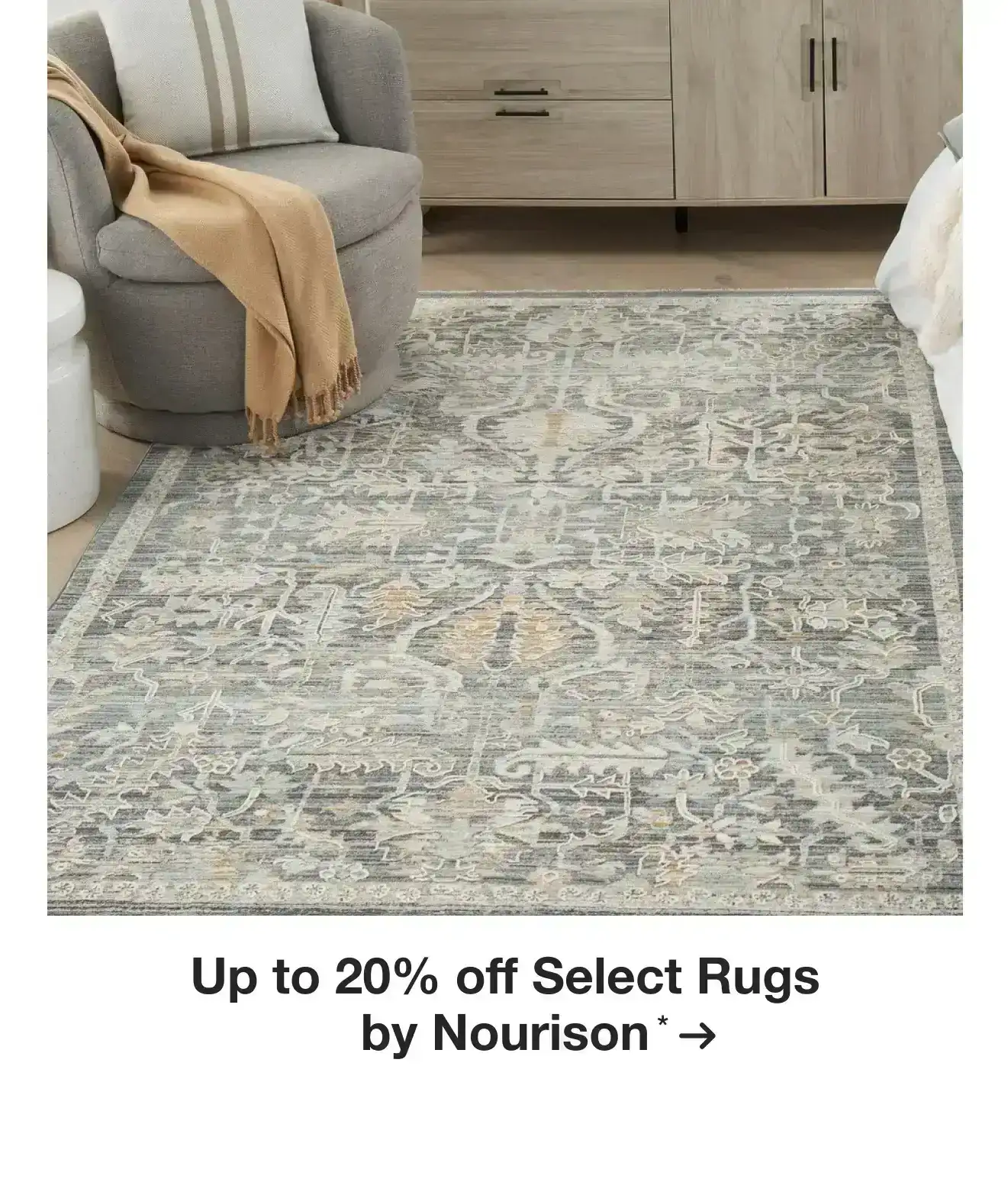 Up to 20% off Select Rugs by Nourison*