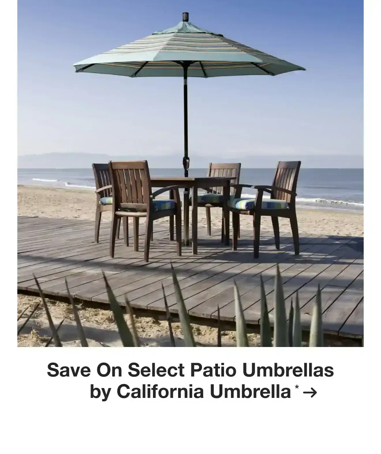 Save On Select Patio Umbrellas by California Umbrella