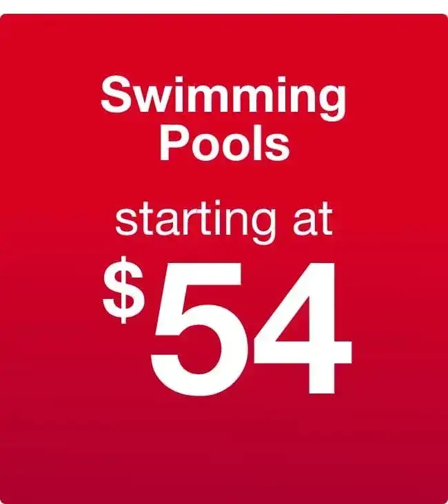 Swimming Pools Starting at \\$54