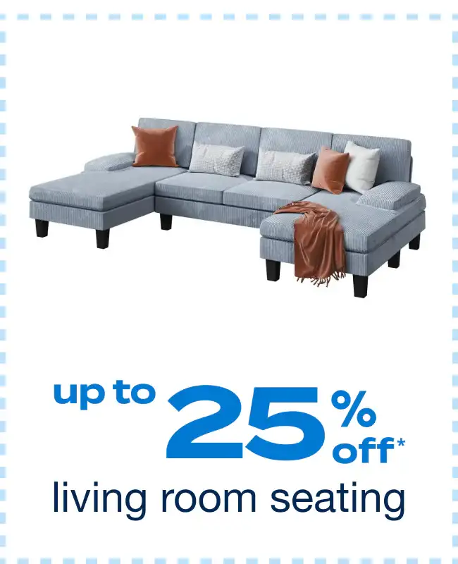 Up to 25% off Living Room Seating