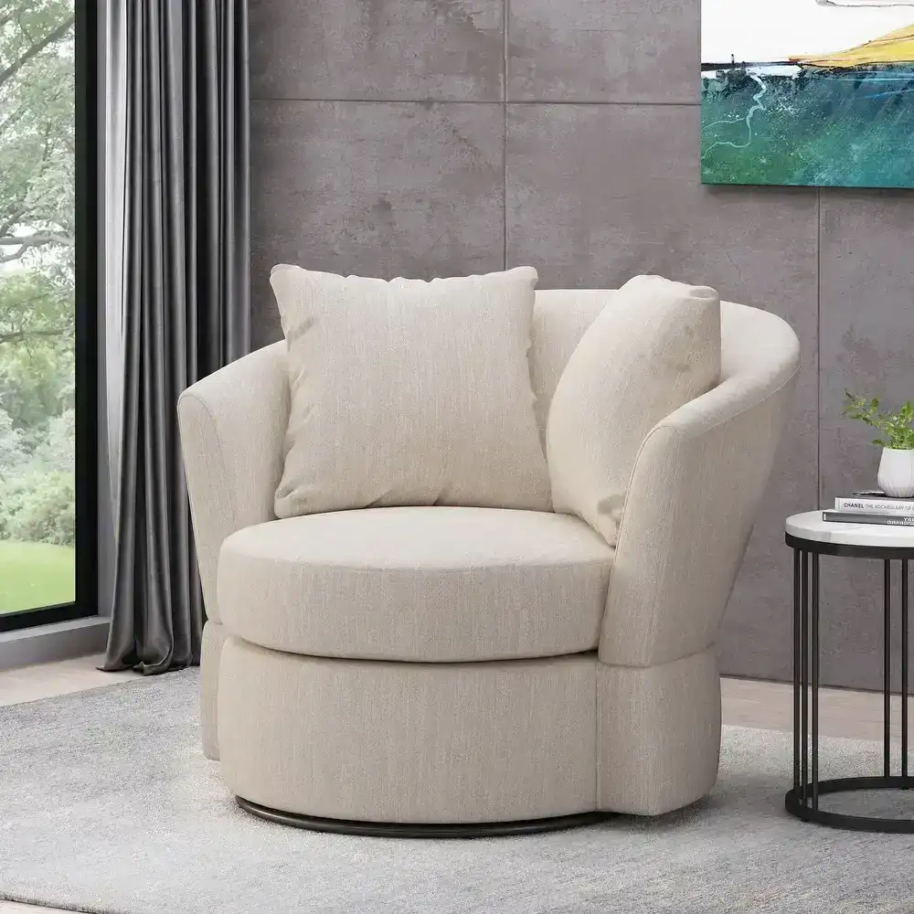 Smyrna Swivel Club Chair by Christopher Knight Home