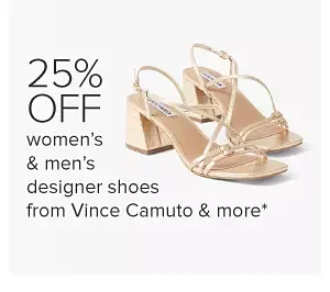 Designer high heeled sandals. 25% off women's and men's designer shoes from Vince Camuto and more. 