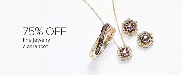 Chocolate diamond jewelry. 75% off fine jewelry clearance.