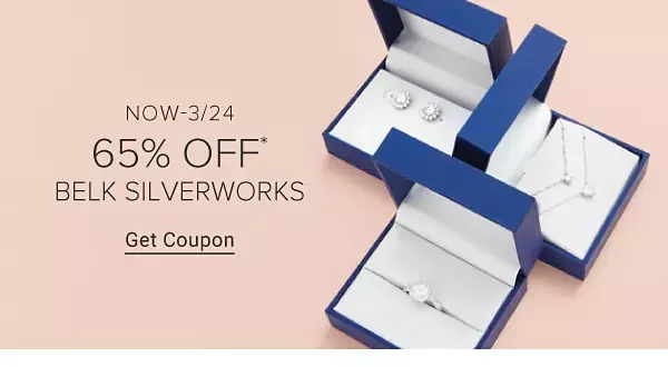 New bling for less! Save 65% on Belk Silverworks.