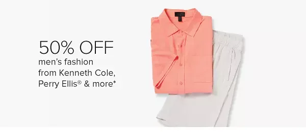 Men's khaki shorts in blue, tan, beige and brown. 50% off men's fashion from Kenneth Cole, Perry Ellis and more.