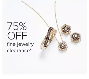 Chocolate diamond jewelry. 75% off fine jewelry clearance.