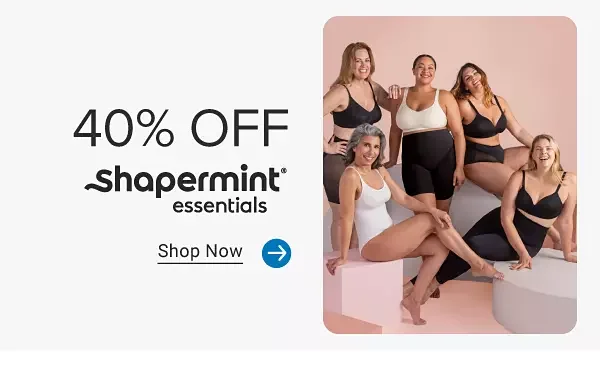 A group of women wearing shapewear. 40% off Shapermint Essentials. Shop now.