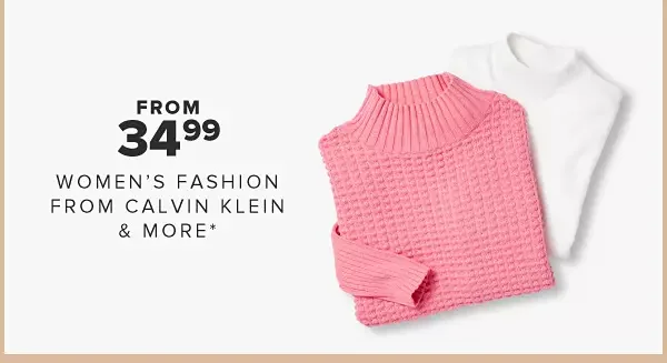 From 34.99 women's fashion from Calvin Klein and more.