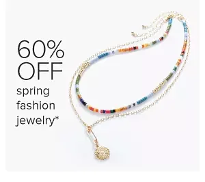 Two necklaces. 60% off spring fashion jewelry.