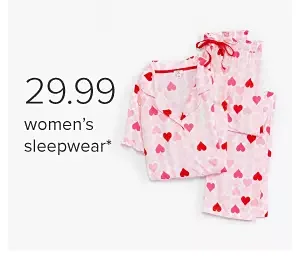 29.99 women's sleepwear.