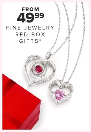 from \\$49.99 fine jewelry red box gifts.