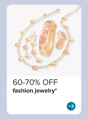 Gold jewelry. 60 to 70% off fashion jewelry.