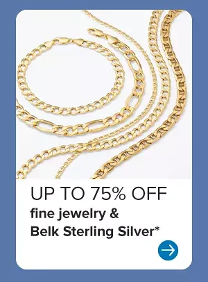 Gold chains. Up to 75% off fine jewelry and Belk Sterling Silver.