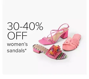 Three women's sandals. 30% off women's designer sandals.