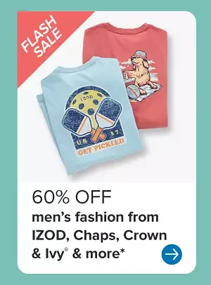 Light blue and red men's graphic tees. 60% off men's fashion from Izod, Chaps, Crown and Ivy and more.