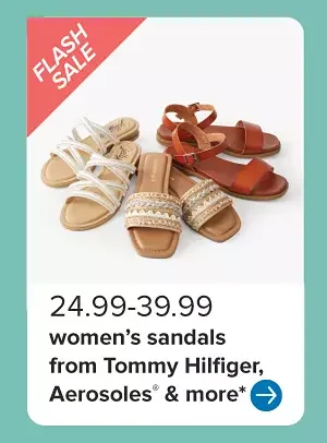 Tommy Hilfiger flip flops. 24.99 to 39.99 women's sandals from Tommy Hilfiger, Aerosoles & more.