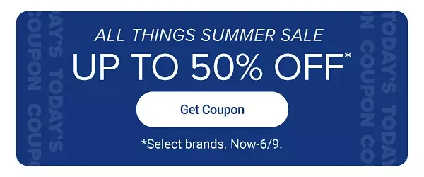 Savings for summer! Up to 50% off fashion, home & more.