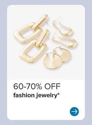 Gold earrings. 60 to 70% off fashion jewelry.