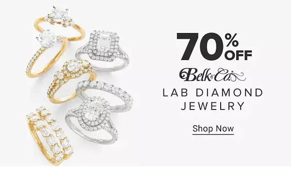 70% off Belk & Co. lab diamond jewelry. Shop Now.