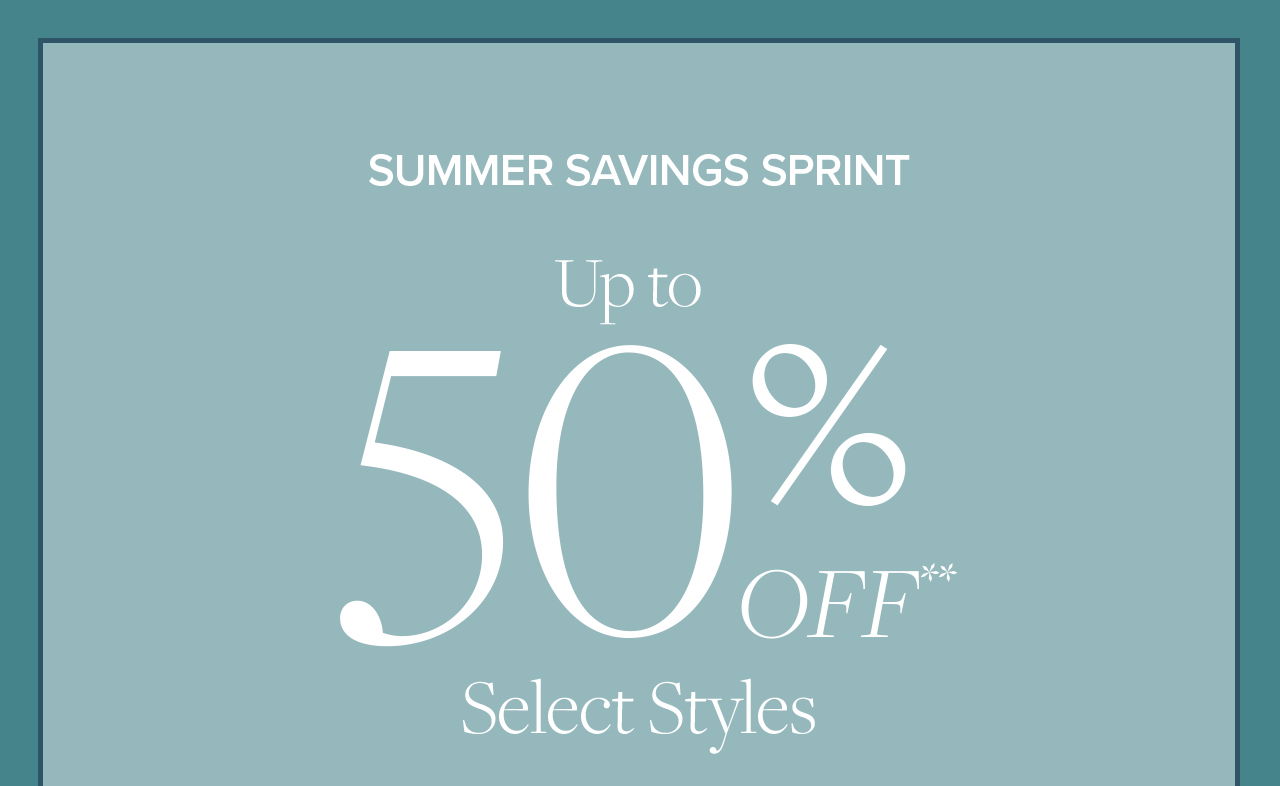 Summer Savings Sprint up to 50% Off Select Styles