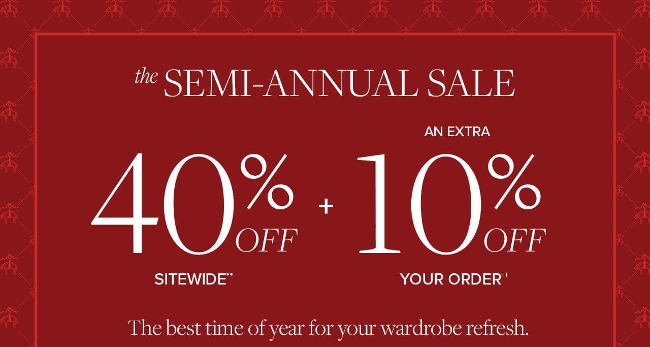 BrooksBrothers: Semi-Annual Sale: 40% off sitewide + an EXTRA 10% off ...