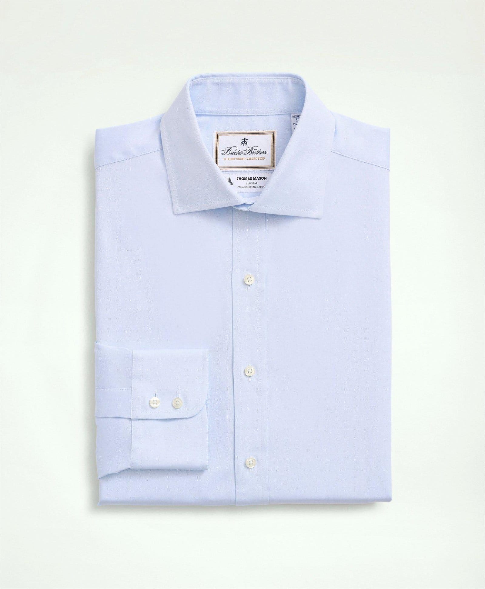 Brooks Brothers X Thomas Mason® Cotton Pinpoint Oxford English Collar Dress Shirt