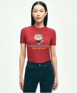 Women's Cotton Lunar New Year Graphic T-Shirt