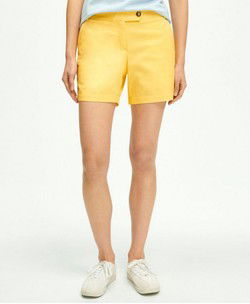 Stretch Cotton Twill Shorts